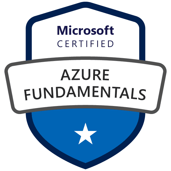 Microsoft Certified: Azure Fundamentals badge